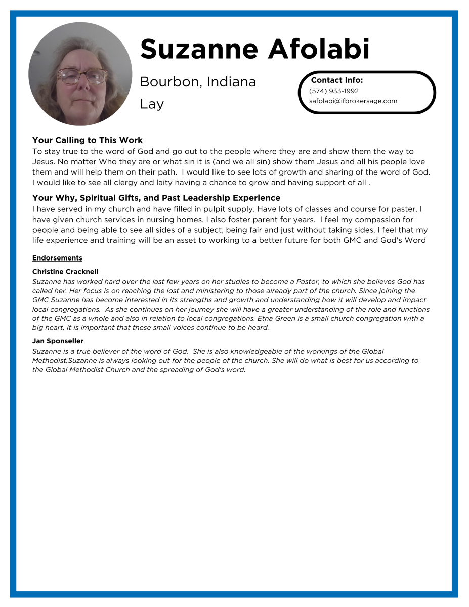 Laity Candidate Profiles - Afolabi
