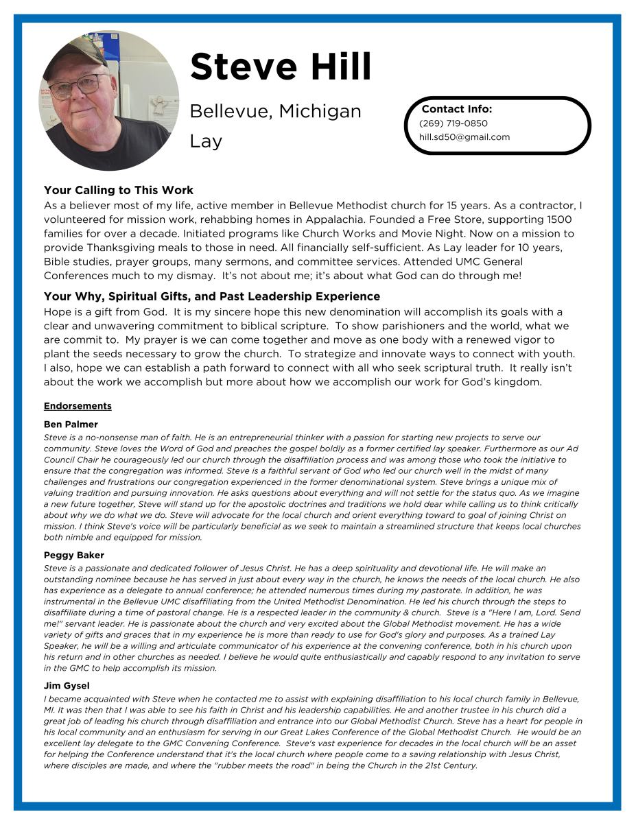 Laity Candidate Profiles - Hill