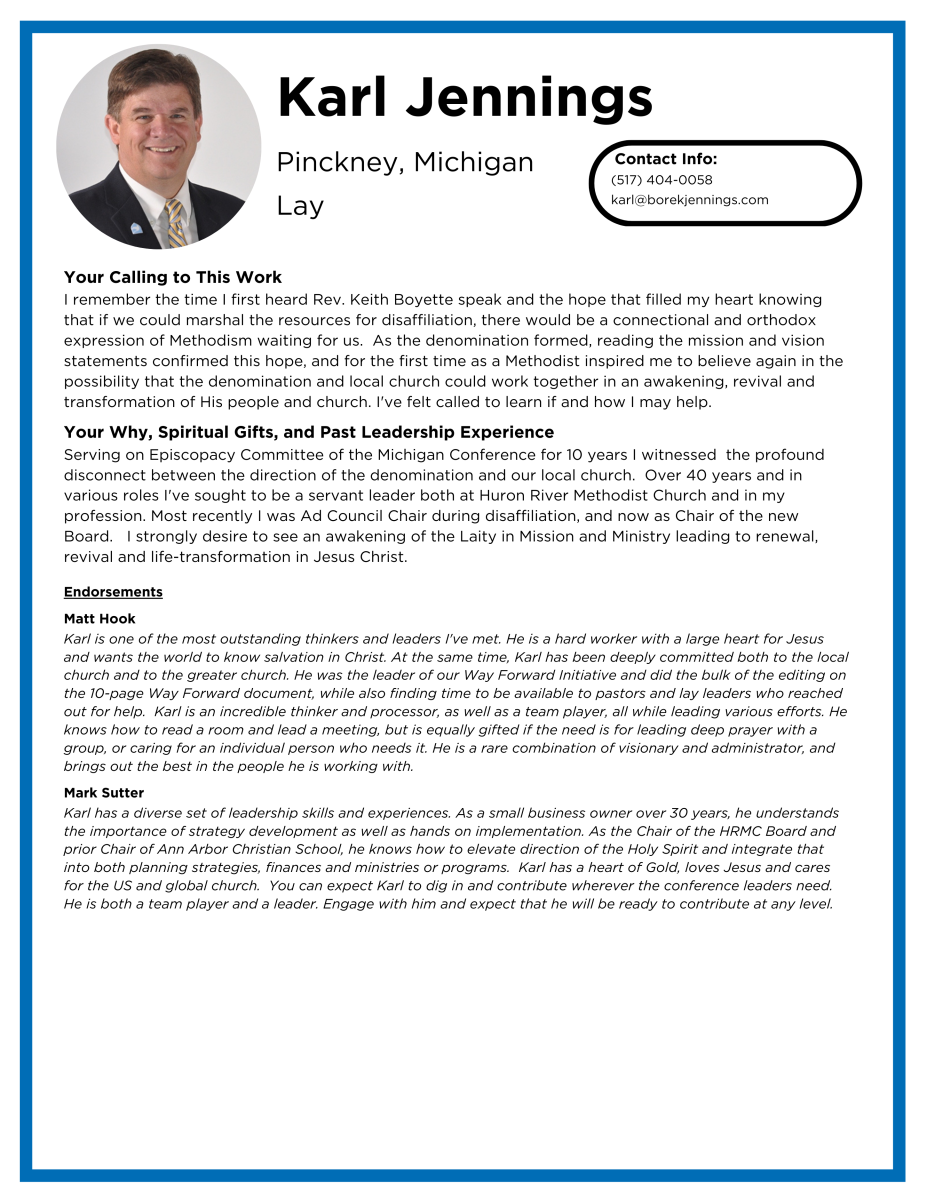 Laity Candidate Profiles - Jennings