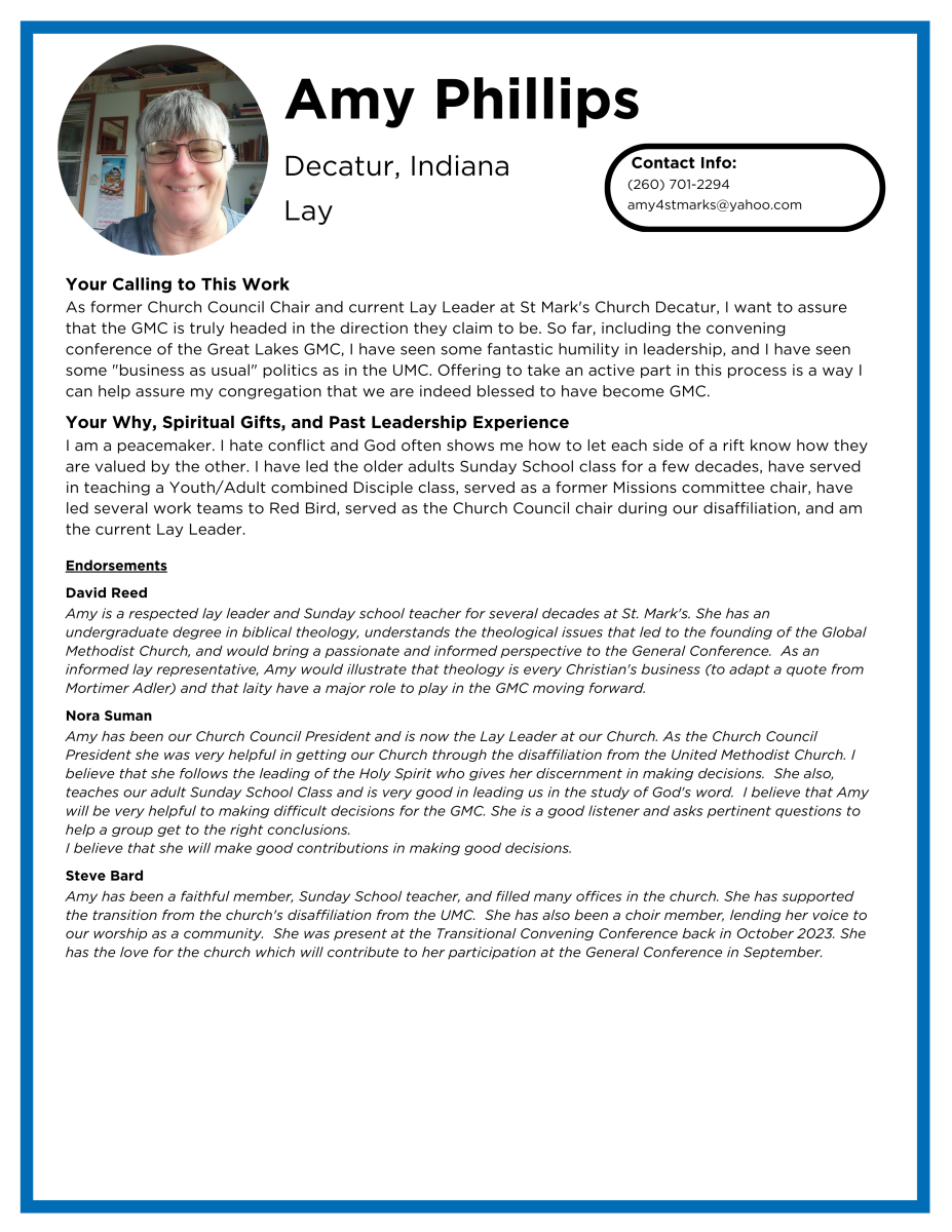 Laity Candidate Profiles - Phillips